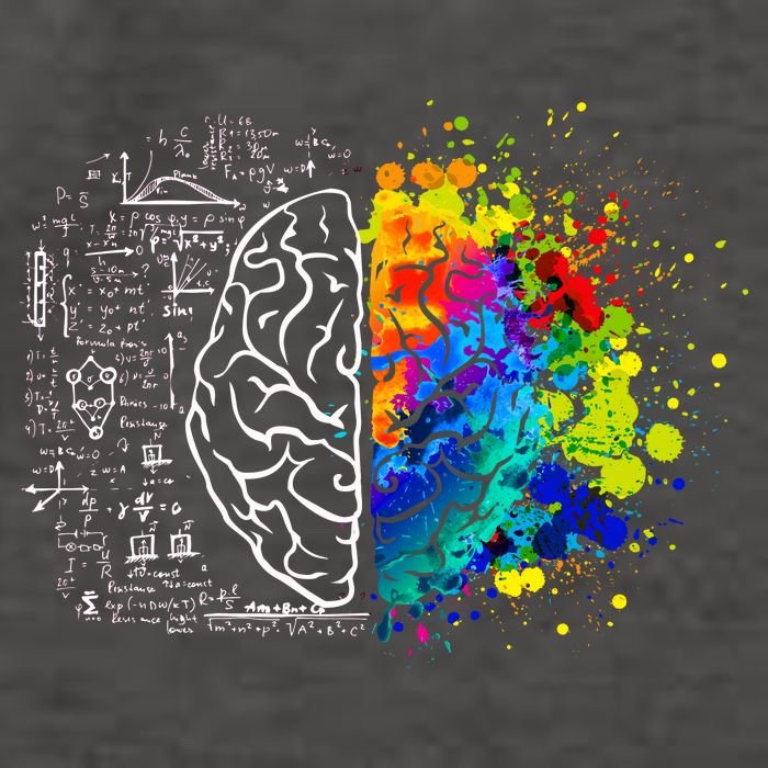Colorful Art and Science Of The Brain Vector Backpack