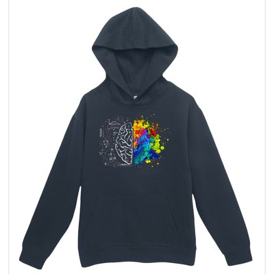 Colorful Art and Science Of The Brain Urban Pullover Hoodie