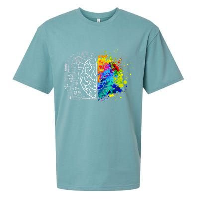 Colorful Art and Science Of The Brain Sueded Cloud Jersey T-Shirt