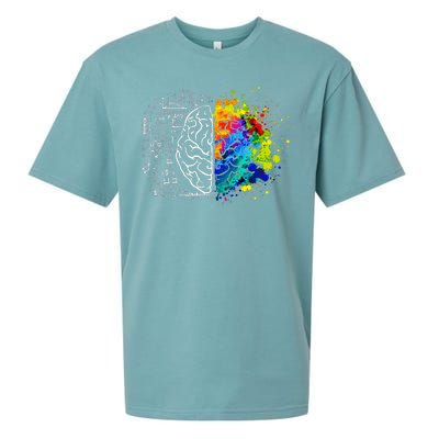 Colorful Art and Science Of The Brain Sueded Cloud Jersey T-Shirt