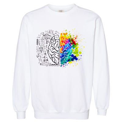 Colorful Art and Science Of The Brain Garment-Dyed Sweatshirt