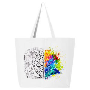 Colorful Art and Science Of The Brain 25L Jumbo Tote