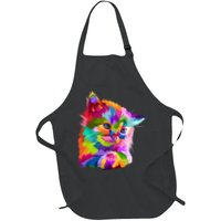 Colorful Atyle Cat Head Pop  Apron