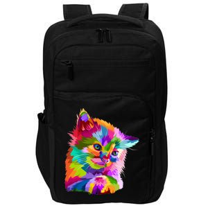 Colorful Atyle Cat Head Pop  Impact Tech Backpack