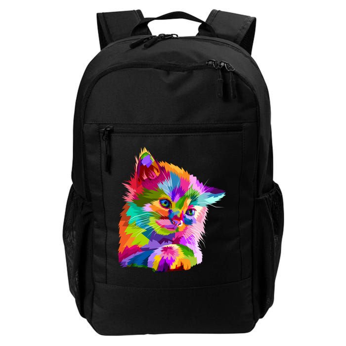Colorful Atyle Cat Head Pop  Backpack