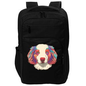 Colorful Australian Shepherd Impact Tech Backpack