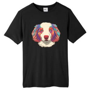 Colorful Australian Shepherd Tall Fusion ChromaSoft Performance T-Shirt