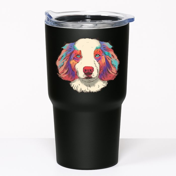 Colorful Australian Shepherd Tumbler