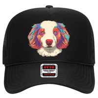 Colorful Australian Shepherd Trucker Hat