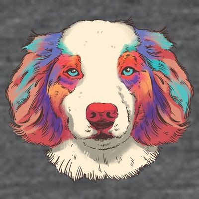 Colorful Australian Shepherd T-Shirt