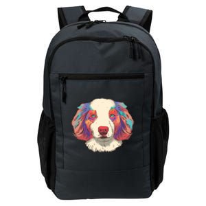 Colorful Australian Shepherd Daily Commute Backpack