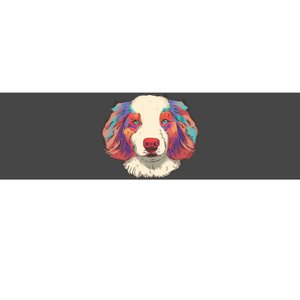 Colorful Australian Shepherd Bumper Sticker