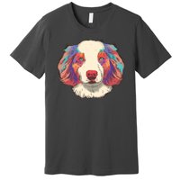 Colorful Australian Shepherd Premium T-Shirt