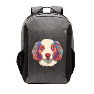 Colorful Australian Shepherd Vector Backpack