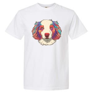 Colorful Australian Shepherd Garment-Dyed Heavyweight T-Shirt