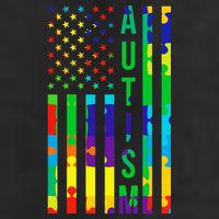 Colorful Autism Puzzle Flag Garment-Dyed Heavyweight T-Shirt