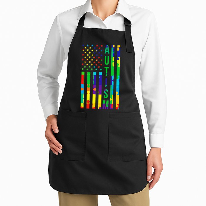 Colorful Autism Puzzle Flag Apron