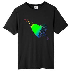 Colorful Bird Flocking Heart Rainbow Tall Fusion ChromaSoft Performance T-Shirt