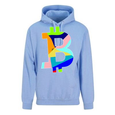 Colorful Bitcoin BTC Logo Crypto Currency Unisex Surf Hoodie