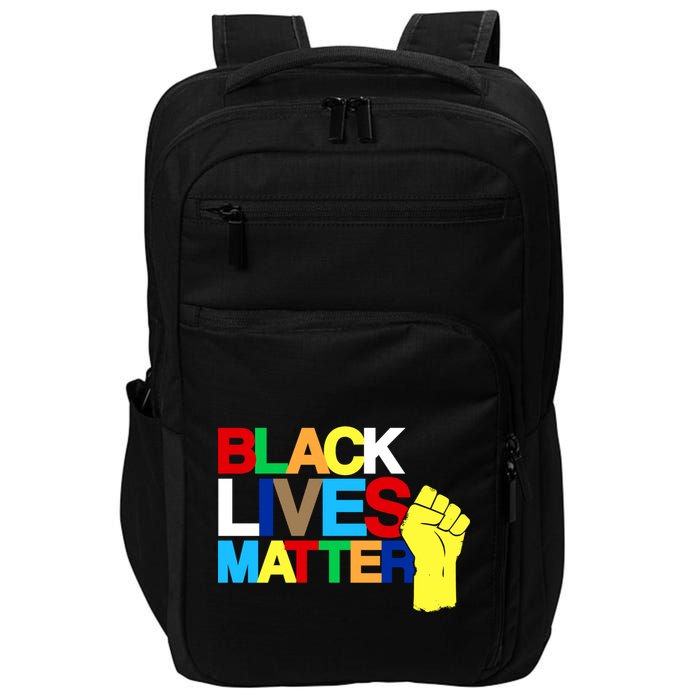 Colorful Black Lives Matter Fist African Style Impact Tech Backpack