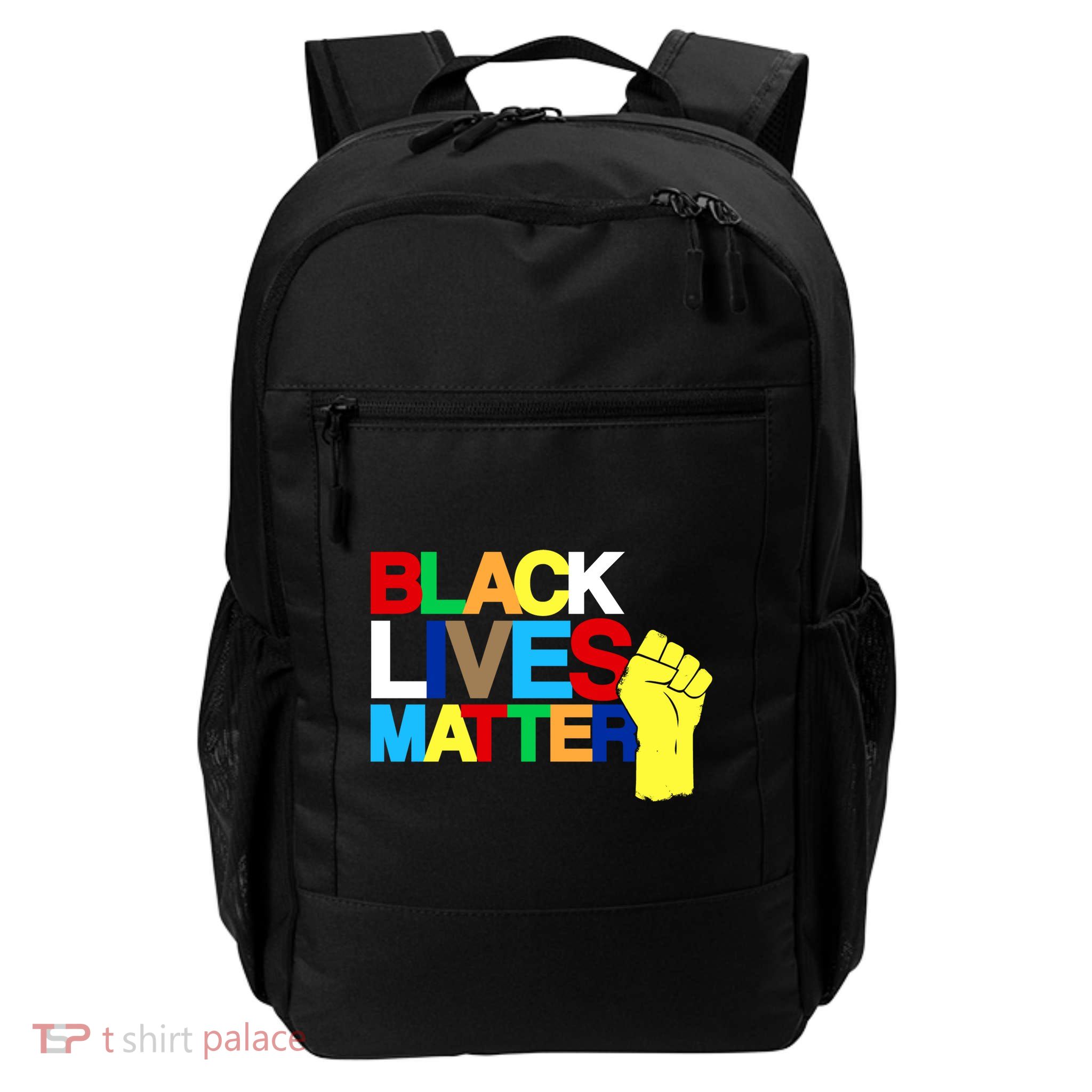 Colorful Black Lives Matter Fist African Style Daily Commute Backpack