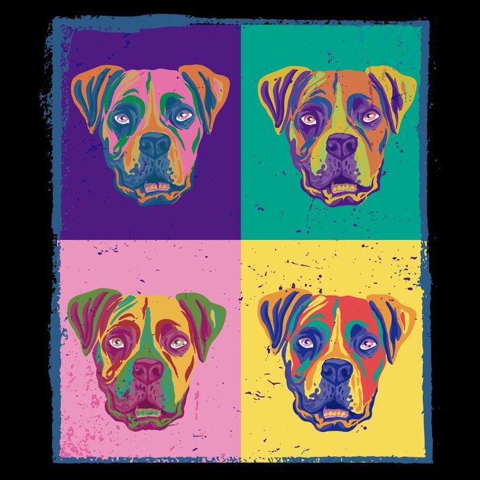 Colorful Boxer Dogs Backpack
