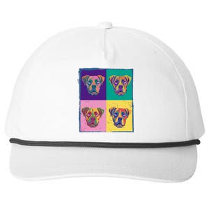 Colorful Boxer Dogs Snapback Five-Panel Rope Hat