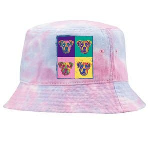 Colorful Boxer Dogs Tie-Dyed Bucket Hat