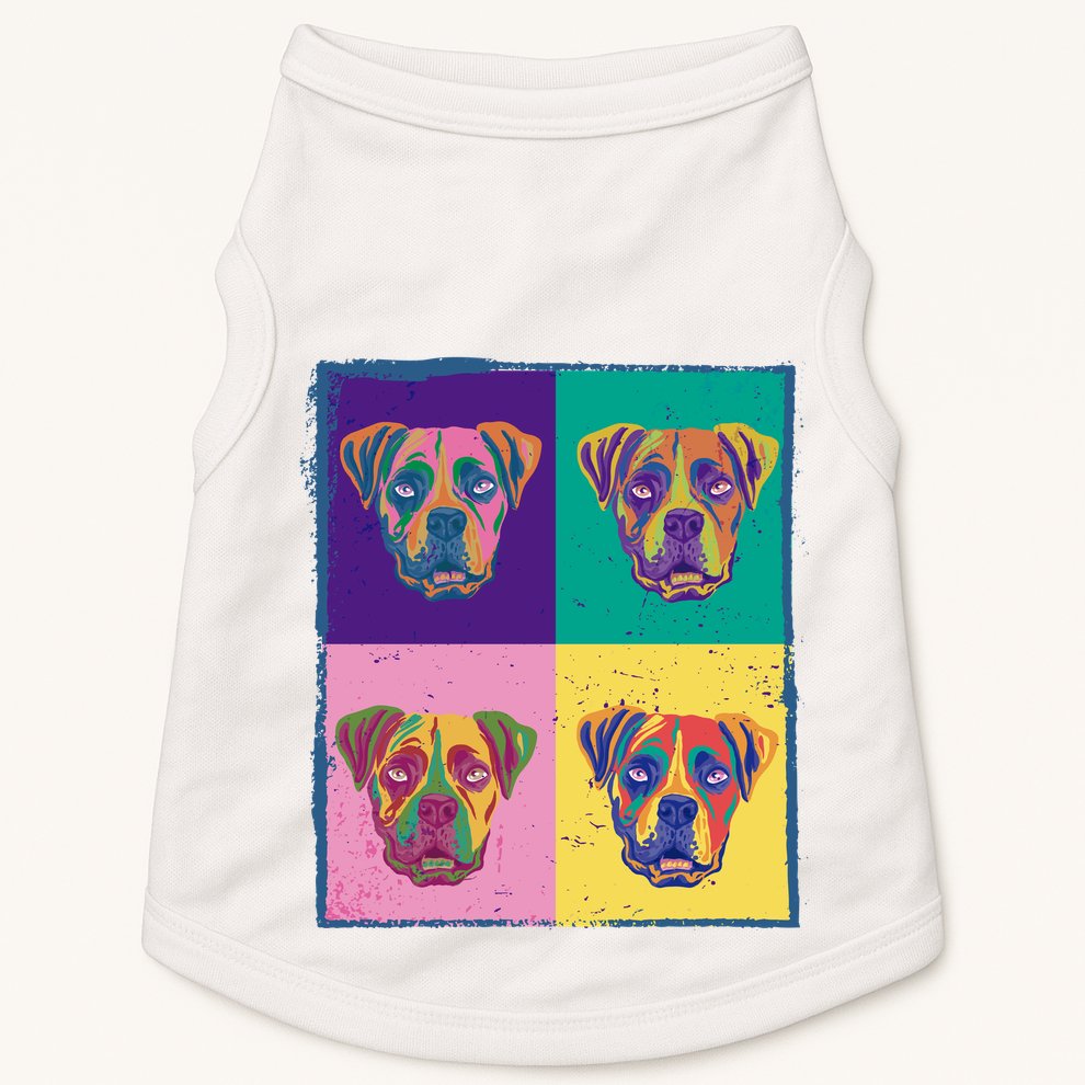 Colorful Boxer Dogs Doggie Tank