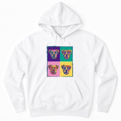 Colorful Boxer Dogs Hoodie