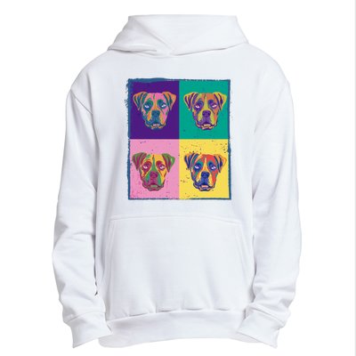 Colorful Boxer Dogs Urban Pullover Hoodie