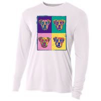 Colorful Boxer Dogs Cooling Performance Long Sleeve Crew