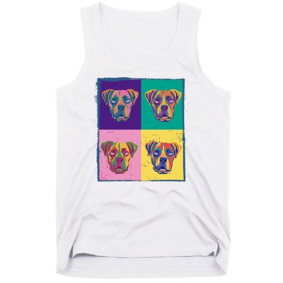 Colorful Boxer Dogs Tank Top