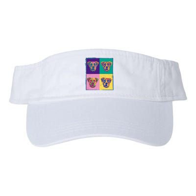 Colorful Boxer Dogs Valucap Bio-Washed Visor