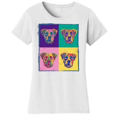 Colorful Boxer Dogs Women's T-Shirt