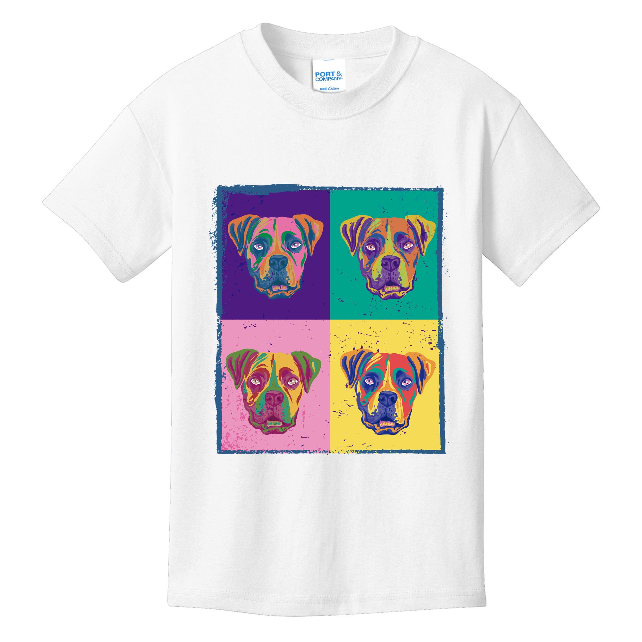 Colorful Boxer Dogs Kids T-Shirt