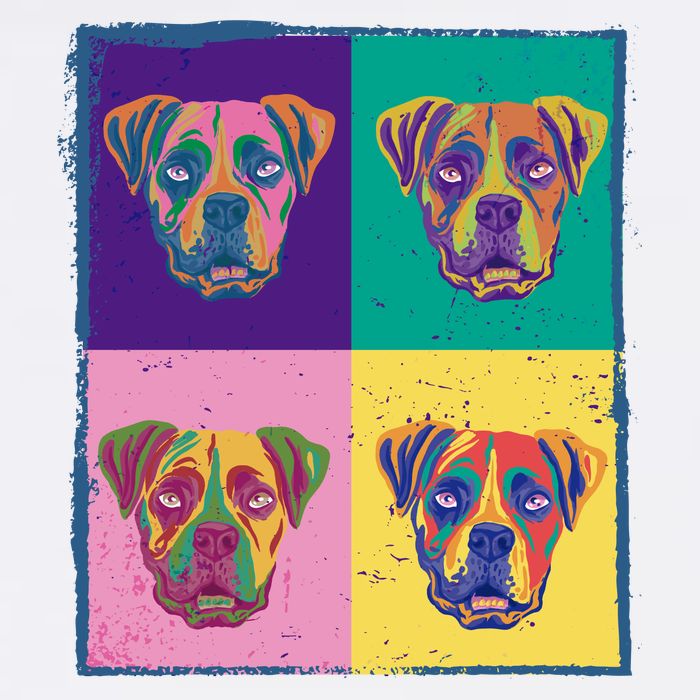 Colorful Boxer Dogs Kids T-Shirt
