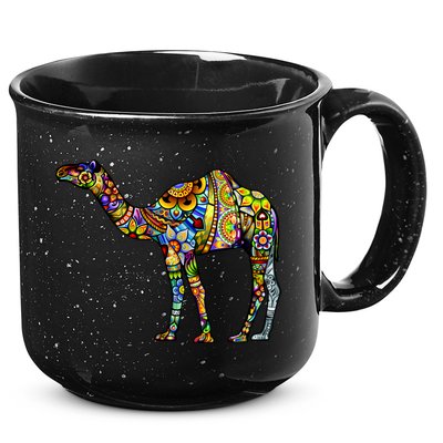 Colorful Camel 15oz Campfire Ceramic Mug