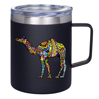 Colorful Camel 12oz Stainless Steel Coffee Mug