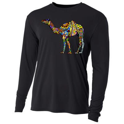 Colorful Camel Cooling Performance Long Sleeve Crew