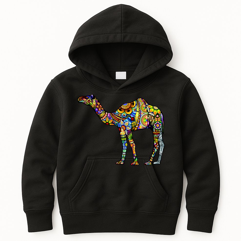 Colorful Camel Kids Hoodie