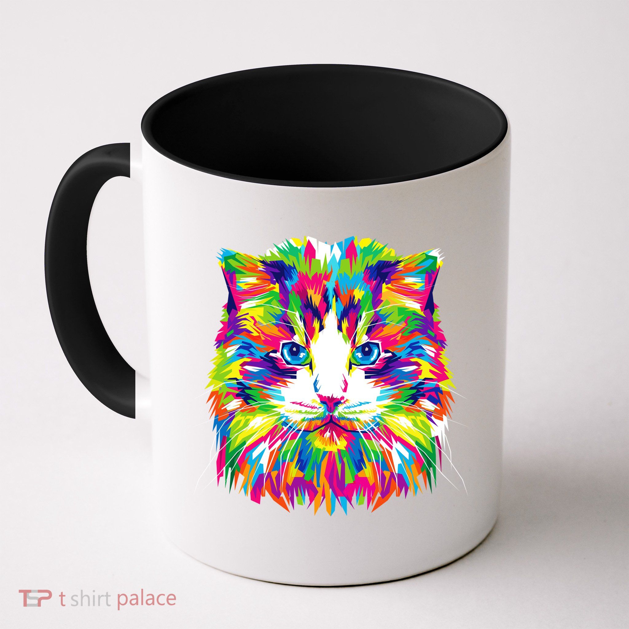 Colorful Cat Pattern Mug