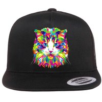 Colorful Cat Pattern Flatbill Hat