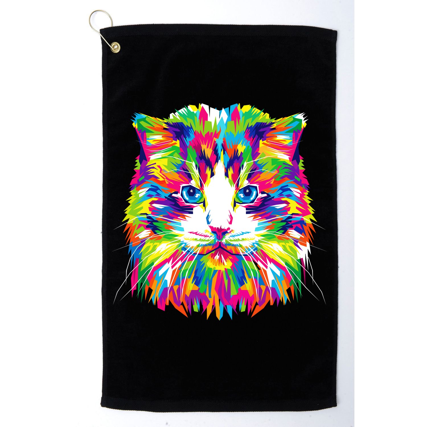 Colorful Cat Pattern Golf Towel