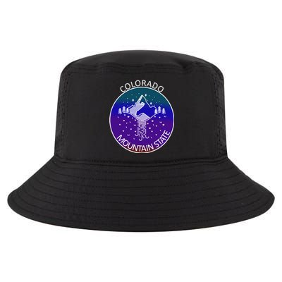 Colorful Colorado Mountain State Logo Cool Comfort Performance Bucket Hat