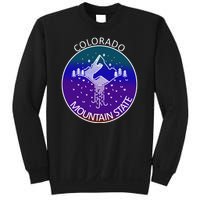 Colorful Colorado Mountain State Logo Sweatshirt