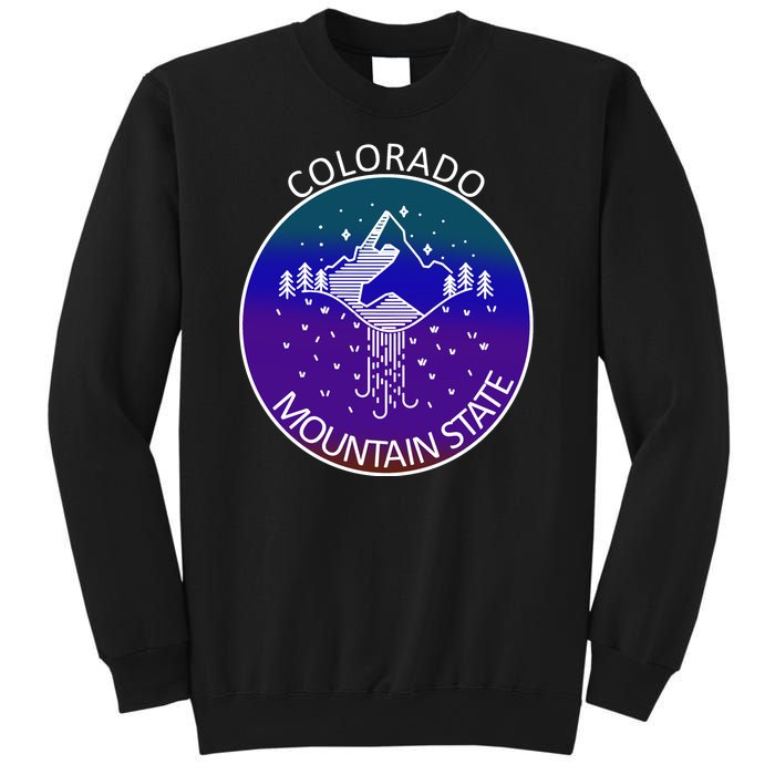 Colorful Colorado Mountain State Logo Sweatshirt