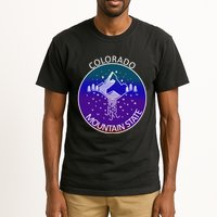 Colorful Colorado Mountain State Logo Tall T-Shirt