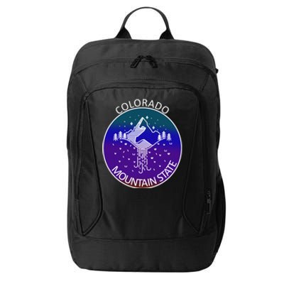 Colorful Colorado Mountain State Logo City Backpack