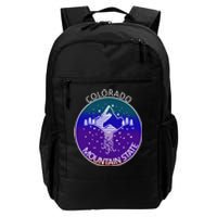 Colorful Colorado Mountain State Logo Daily Commute Backpack